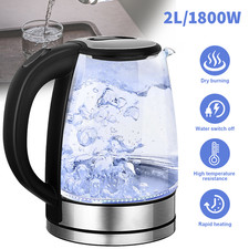2L Electric Kettle Glass 360
