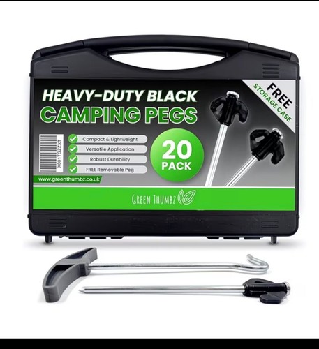 Tent pegs heavy duty metal - 20,