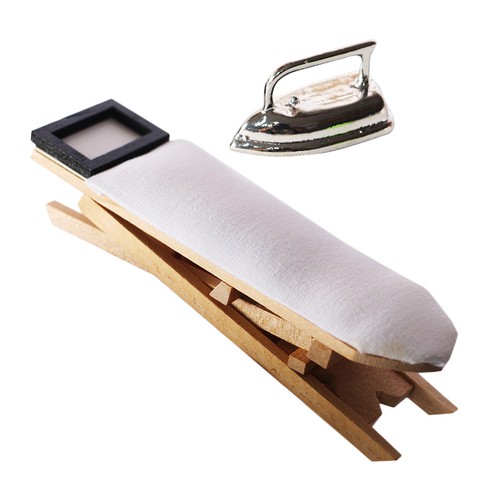 Miniature clothes iron with - clothes,