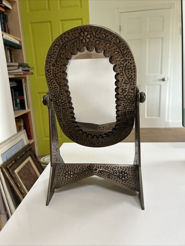 Punched tin mirror - punched, mirror,