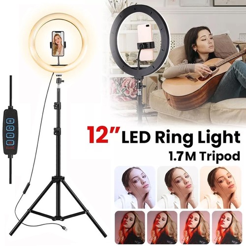 Led ring light with - 12",