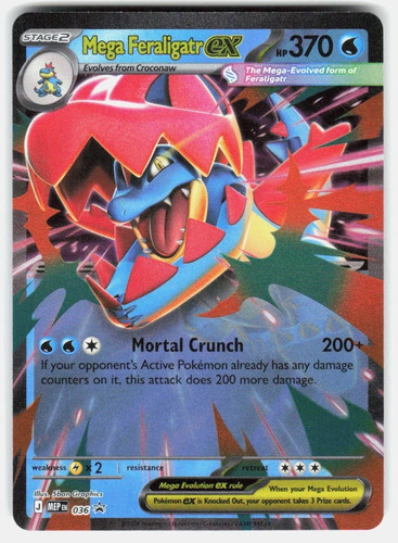 Mega feraligatr 036 holo - feraligatr, ex