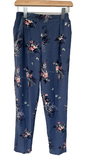 Primark blue floral - primark, trousers