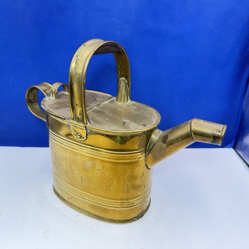 Antique brass watering can - antique,