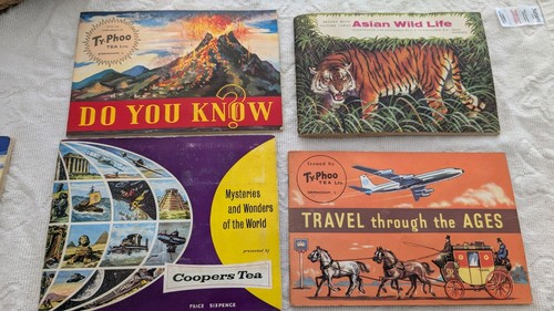 Typhoo tea cards - tea, books