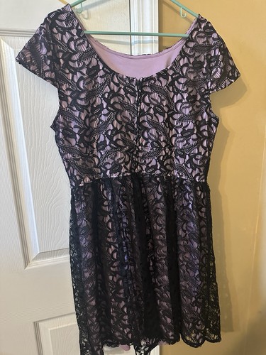 Three pink hearts dress size - pink,