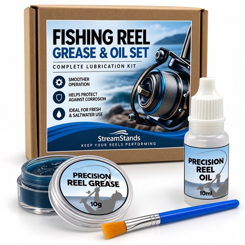 Fishing reel grease - &, oil