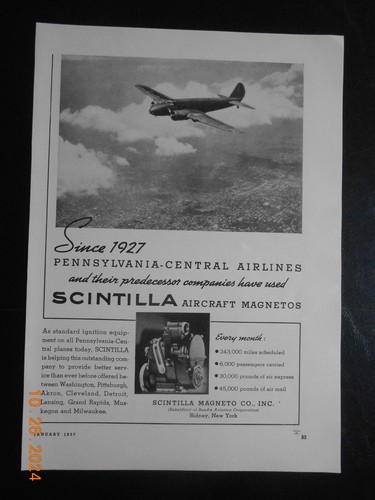 1937 scintilla magneto - scintilla, co