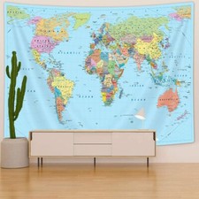 World Map Wall Art Extra Large