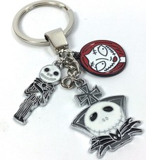 Nightmare Before Christmas Jack Skellington Keyring & Sally Charm Xmas Gift Bag