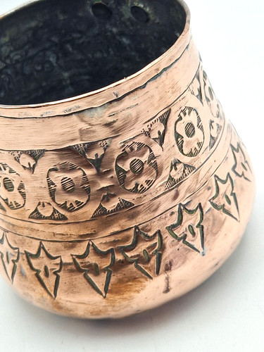 Antique copper brass tankard - antique,