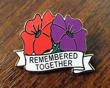 Purple Poppy badges -