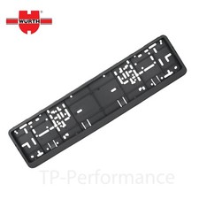 2x Genuine Wurth Number Plate Holders Frame German Quality Pair Klapp FIX no key
