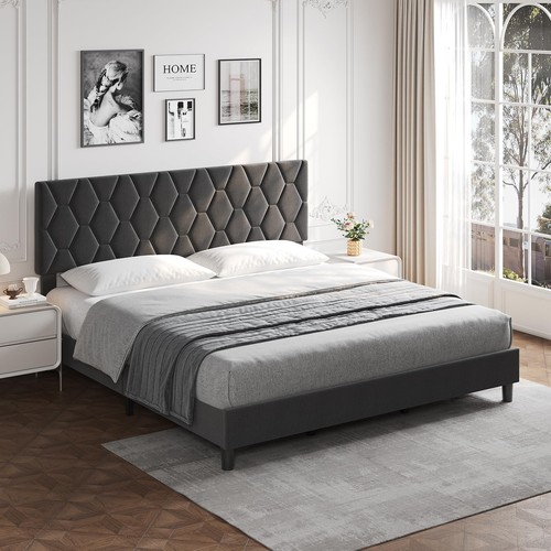 Garvee bed frame king queen - bed, king,