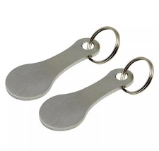 Reusable Supermarket shopping cart coin Trolley Release Key ring - Pack of 2