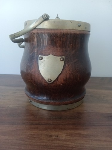 Vintage oak biscuit - biscuit, barrel