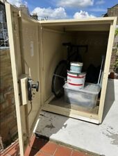 Asgard twin Bike Storage Shed Garden DIY Utility Store beige