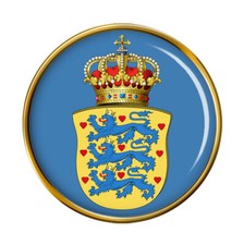 Danish Royal Coat of Arms Pin