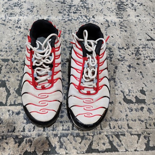 Nike air max plus white - nike, red