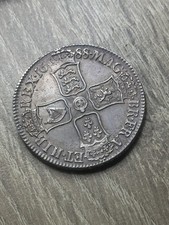 James II, Crown, 1688, Silver, High Grade, Stunning Coin. Rare In This State