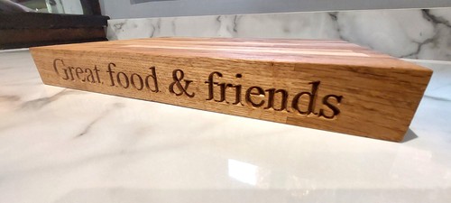 Deeply engraved personalised