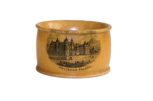 Vintage wooden napkin ring - wooden,