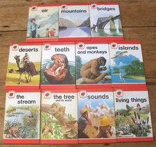 11 Vintage Ladybird Leaders Books Series 737 Job Lot the stream tree apes air