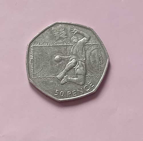 2011 olympic handball 50p coin - 2011,