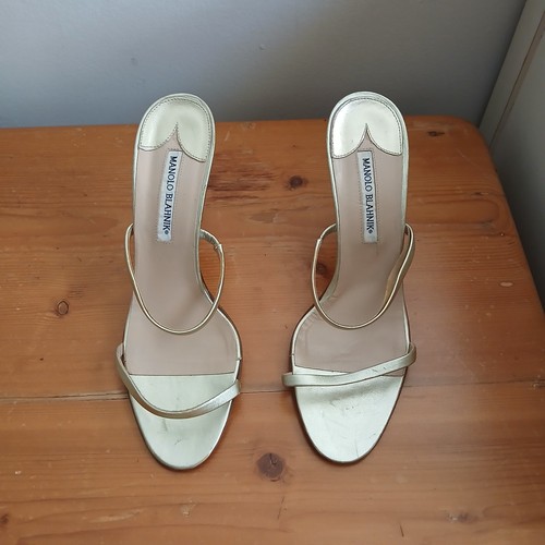 Manolo blahnik vintage - vintage, gold