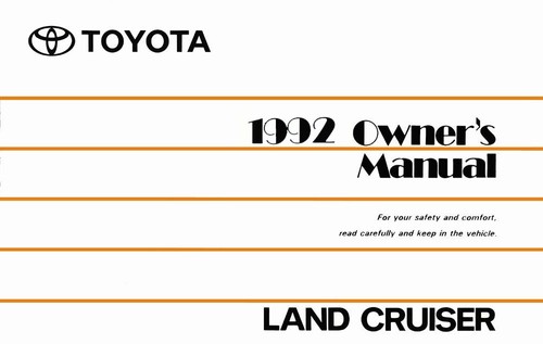 1992 toyota land cruiser - 1992,