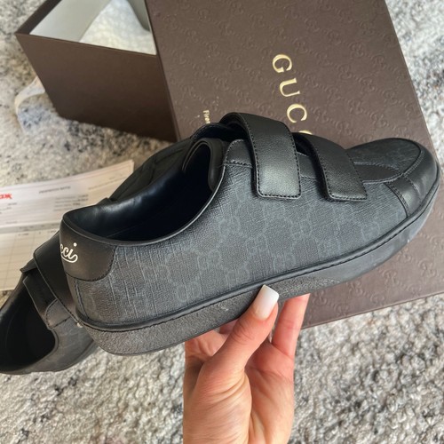 Gucci black supreme canvas - gg,