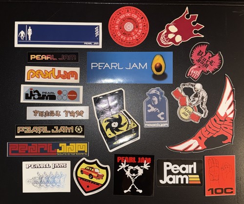 Pearl jam sticker lot - pearl,