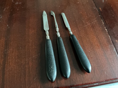 Victorian ebony manicure tool