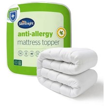 Silentnight Anti Allergy King Mattress Topper Hypoallergenic Against Allergies