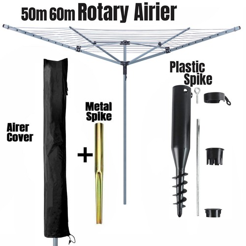 40m 50m rotary airer - 50m, garden