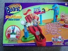 Mighty Beanz Slammer Time Race Track Game + 100 Beanz - Bundle, Plus S-track