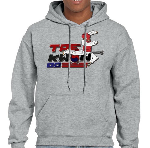 Taekwondo mens hoodie belt - taekwondo,