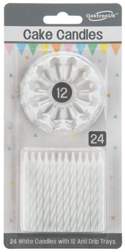 Birthday candles with - with, holders