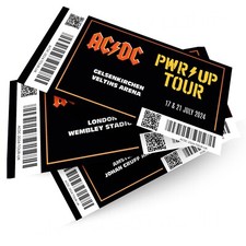 PWR UP TOUR SOUVENIR TICKET 2024 REPLICA STUB FOR AC/DC FAN