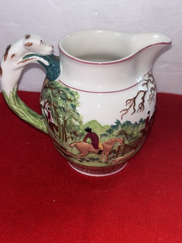 Antique wedgwood jug dogs and - dogs,