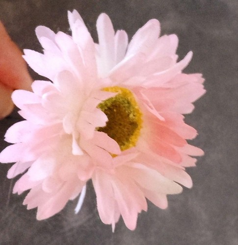 Pink flower kanzashi hairpin - flower,