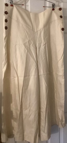 Nudeedudee wide leg cream - 2x,