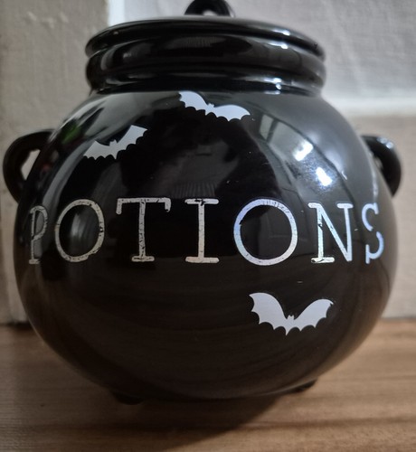 Black potions ceramic - ceramic, cauldron