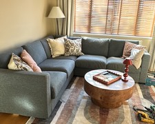 Vimle Corner Sofa Cover Lejde Grey/Black