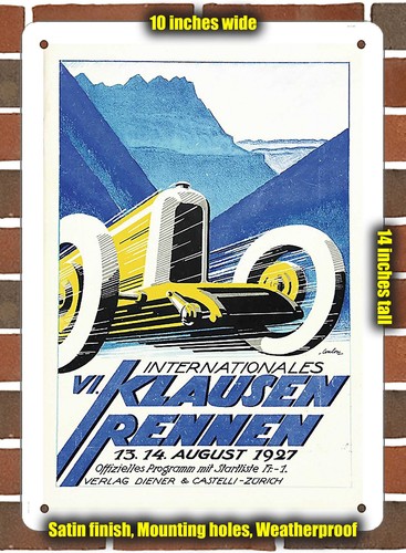 Metal sign 1927 klausen - metal,