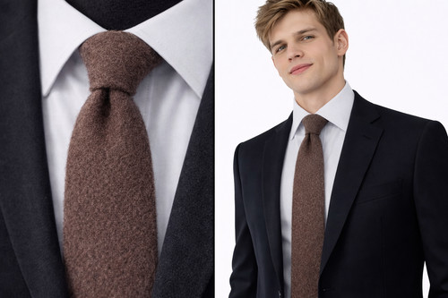Wool men tie - men's,