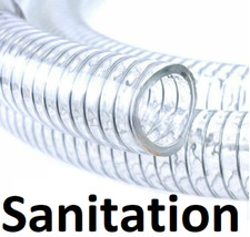 Sanitation Hose  Clear PVC