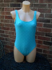 BHS green swimsuit with white