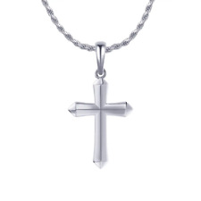 Sterling Silver Crucifix Pendant ~ 925 Silver Cross ~ Choice of Chain / Necklace