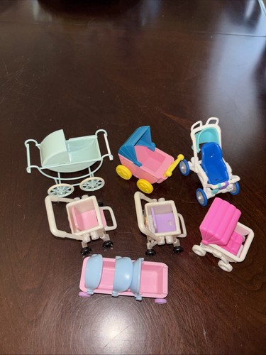 Vintage dollhouse strollers - dollhouse,